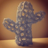 Small Voronoi Cactus 3D Printing 13385