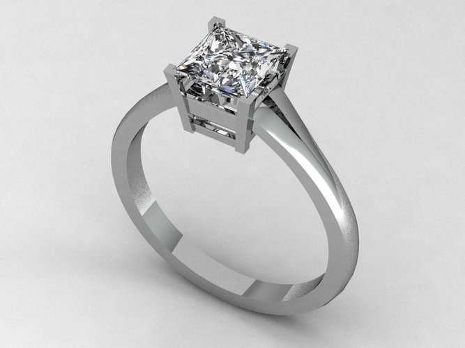 Engagement Ring 4 3D Print 133855