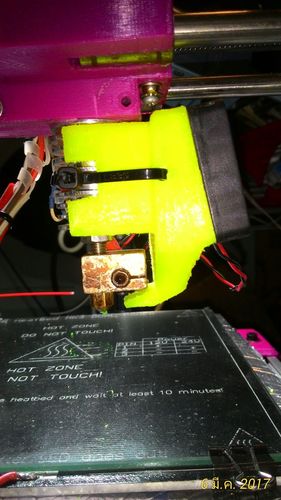 Fan Mount 40 mm. with cooling item for j_head V5.0 (25 mm.) 3D Print 134147 Fan Mount 40 mm. with cooling item for j_head V5.0 (25 mm.) 3D Print 134147