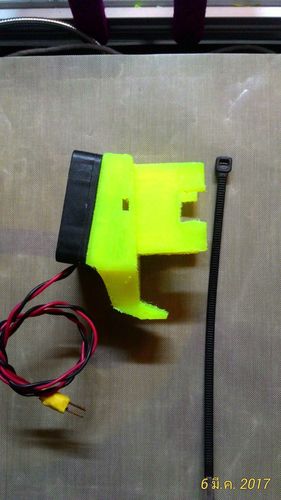 Fan Mount 40 mm. with cooling item for j_head V5.0 (25 mm.) 3D Print 134150 Fan Mount 40 mm. with cooling item for j_head V5.0 (25 mm.) 3D Print 134150