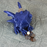 Small Cute Dragon Bank 3D Printing 134253
