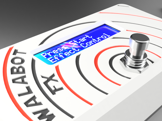 Walabot FX - Guitar Effect Control 3D Print 134308 Walabot FX - Guitar Effect Control 3D Print 134308