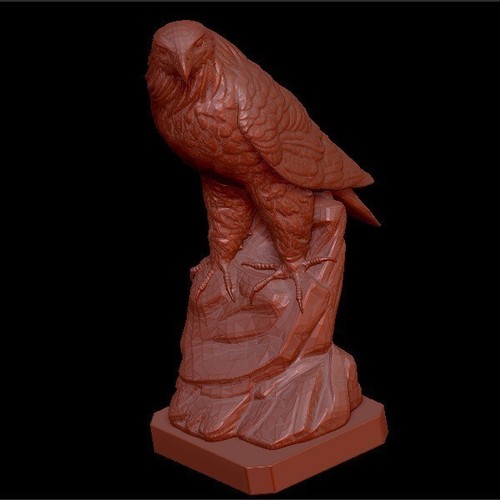 Eagle on rock 3D Print 134352