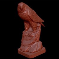 Small Eagle on rock 3D Printing 134352