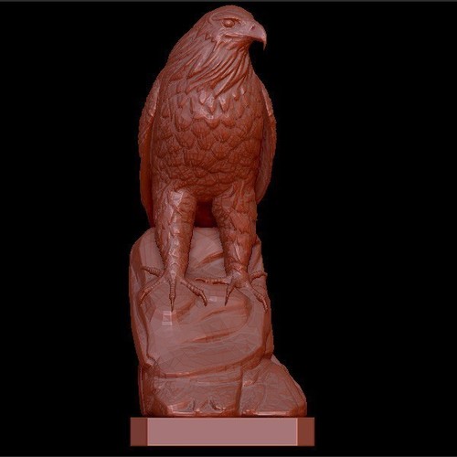Eagle on rock 3D Print 134353