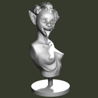 Small Goblin Bust 3D Printing 134384