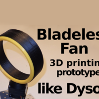 Small Bladeless Fan -  Prototype 3D Printing 134510