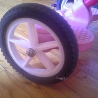 Small tricycle spare wheel. 3D Printing 134955