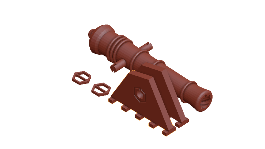 cannon 3D Print 135028 cannon 3D Print 135028