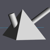 Small Pyramid Shaped Bong Design  3D Printing 135055