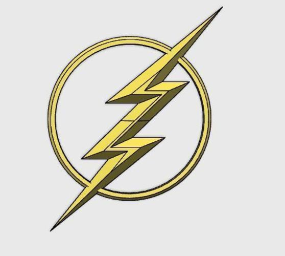 The CW The Flash Chest Emblem 3D Print 135073