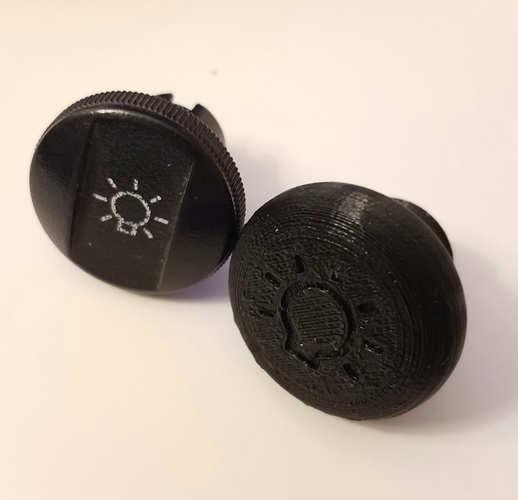 Ford Headlight Knob E-series 3D Print 135175 Ford Headlight Knob E-series 3D Print 135175