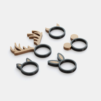 Small Animal Ring Collection - Dual extrusion version 3D Printing 135229