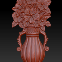 Small Vase with Flowers 3D Printing 135558