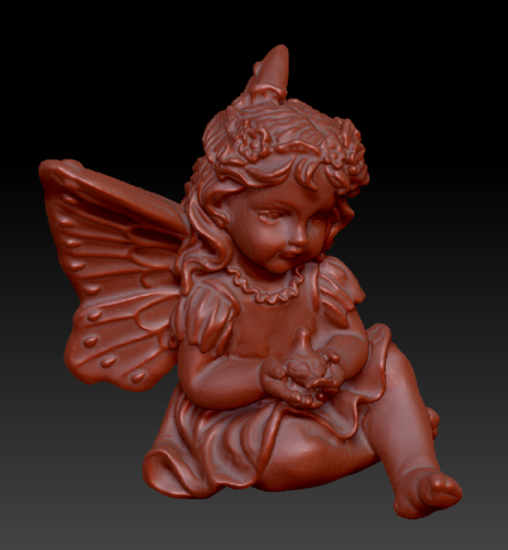 Fairy with a dove in his hands 3D Print 135576