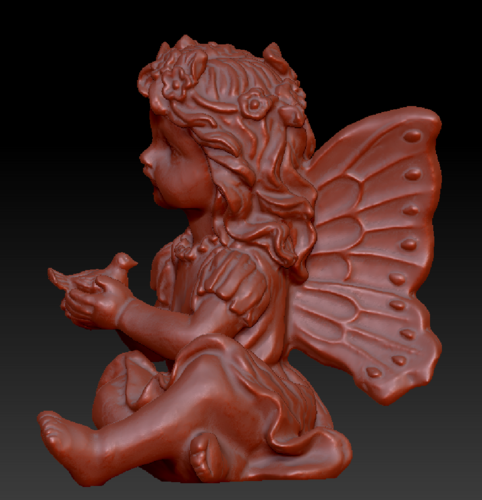Fairy with a dove in his hands 3D Print 135578