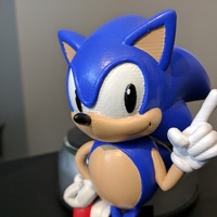 Small Sonic the Hedgehog! (with Logo) 3D Printing 135621