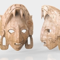Small Mayan Mask 3D Printing 135763