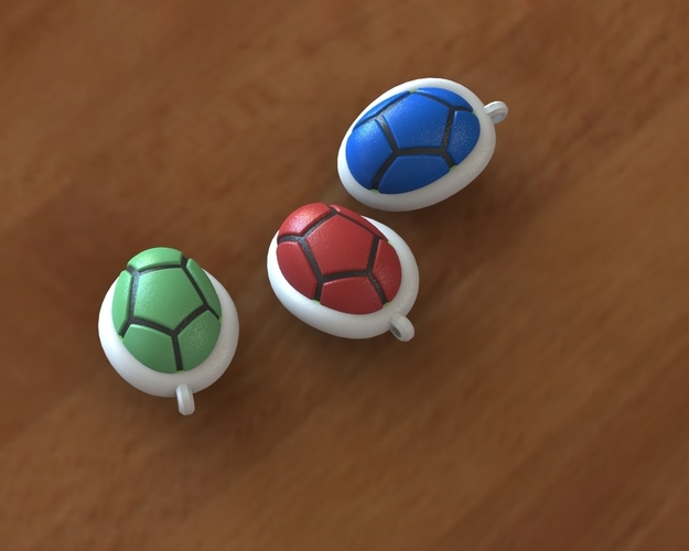 Turtle shell keychain 3D Print 135811