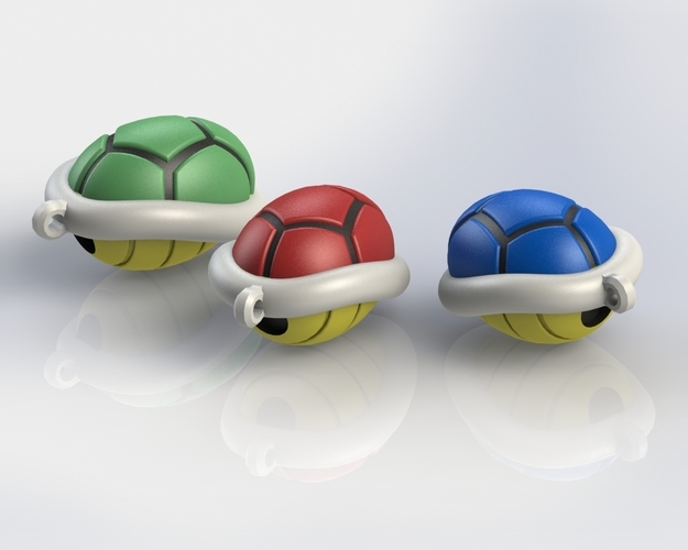 Turtle shell keychain 3D Print 135814