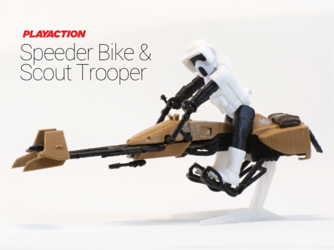 Star Wars Speeder & Scout Trooper 3D Print 135873 Star Wars Speeder & Scout Trooper 3D Print 135873