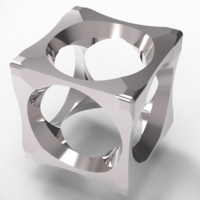 Small cubic mensring 3 in 1 3D Printing 135957