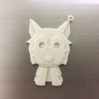 Small Husky Key chain 3D Printing 135968