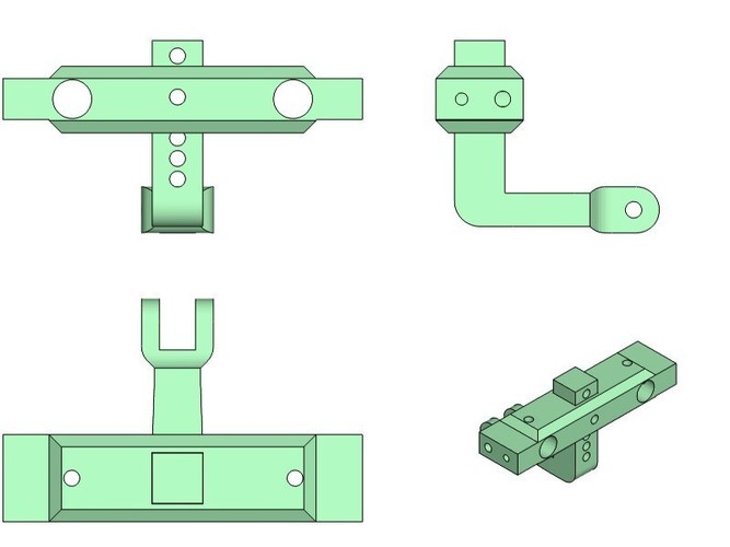 Axial SCX10 Trailer Hitch Bumper mount Scaler Crawler 3D Print 136003 Axial SCX10 Trailer Hitch Bumper mount Scaler Crawler 3D Print 136003