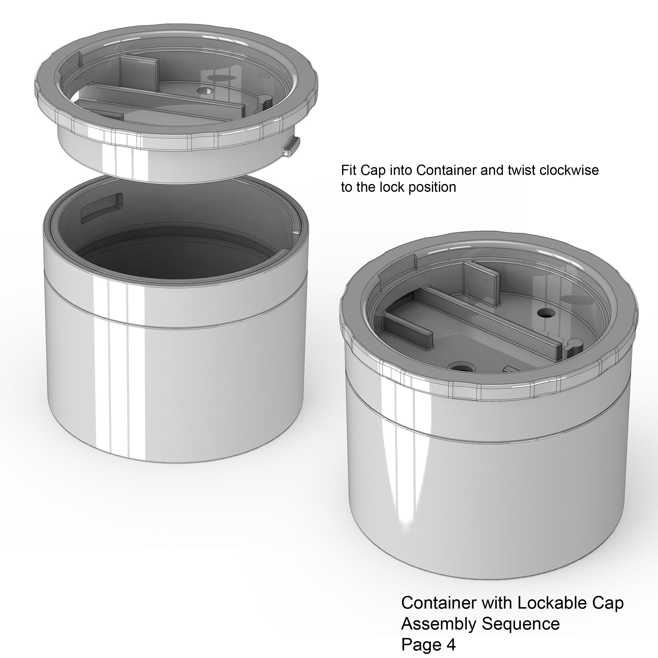 Mechanically Locking Container by JamesThePrinter