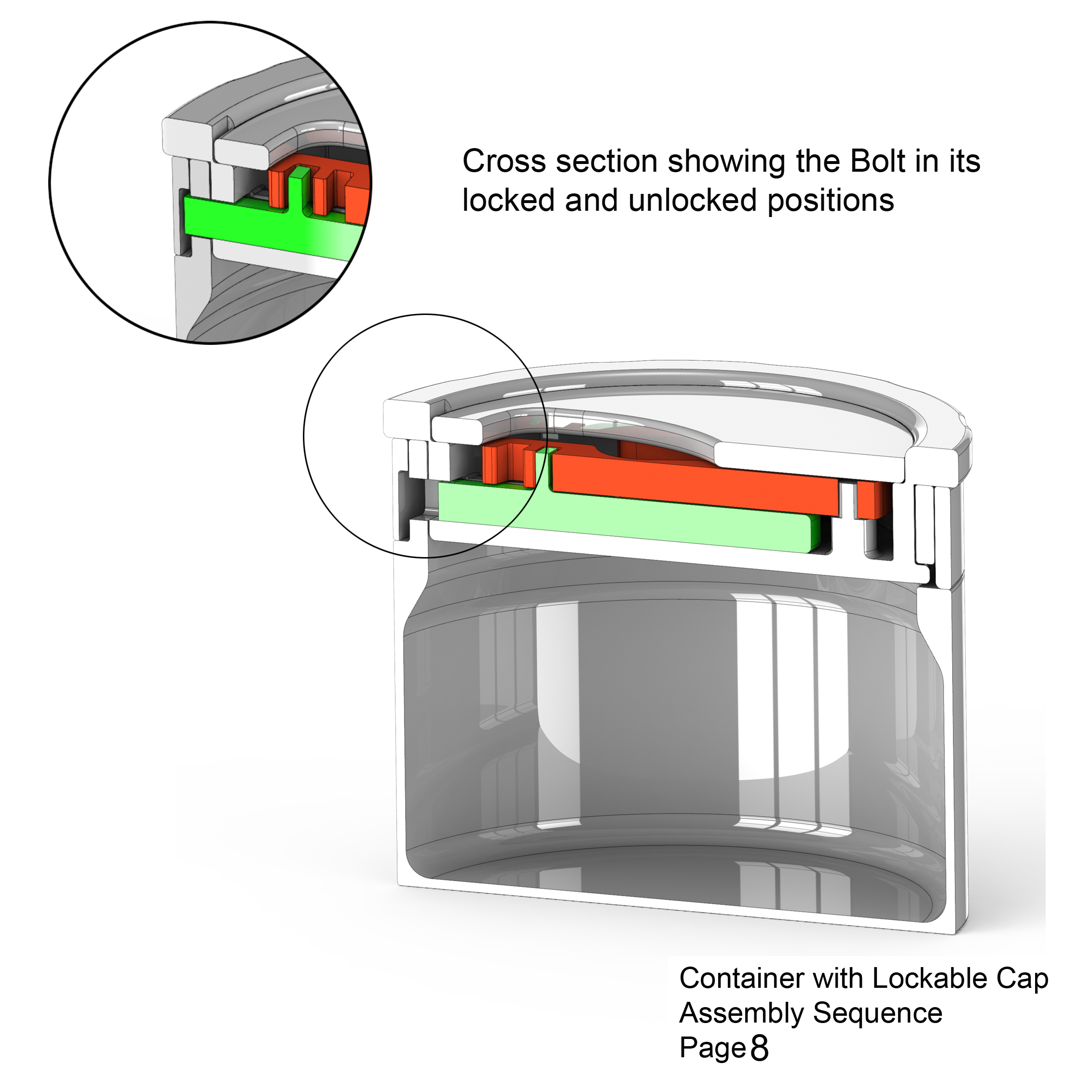 Mechanically Locking Container by JamesThePrinter, Download free STL model