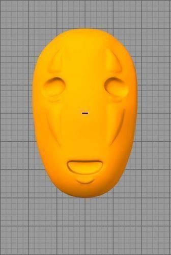 No-Face Mask from SpiritedAway (Wearable if Modified) 3D Print 136072