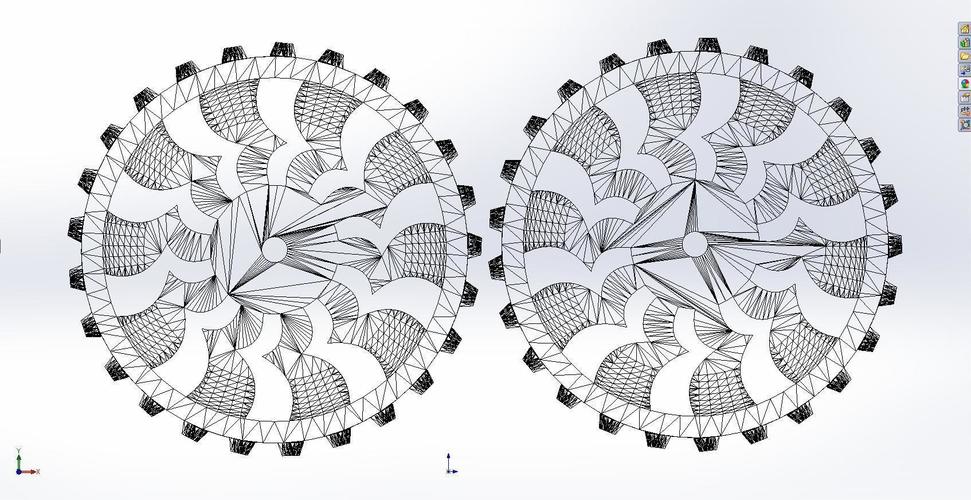 Pair L/R Rover Wheels 3D Print 136281 Pair L/R Rover Wheels 3D Print 136281