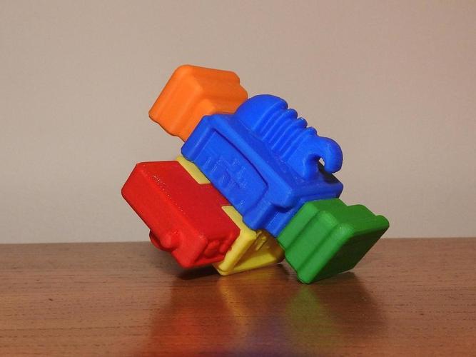 123 Rubiks Customiser 3D Print 136310