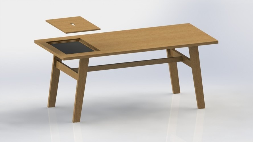 Table with cooking 3D Print 136634 Table with cooking 3D Print 136634