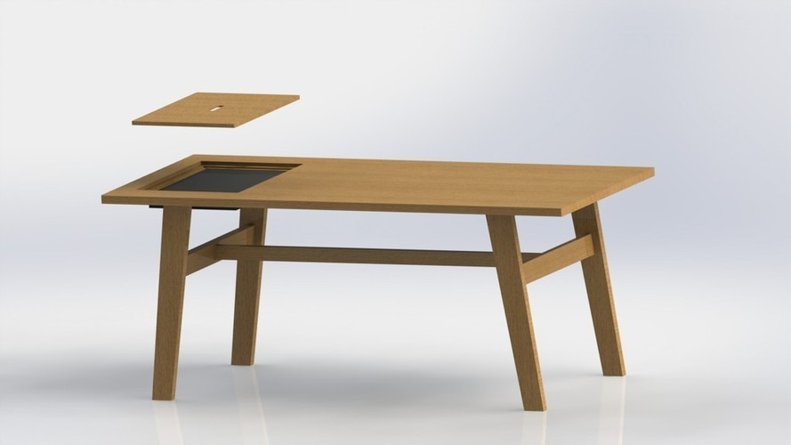 Table with cooking 3D Print 136642 Table with cooking 3D Print 136642