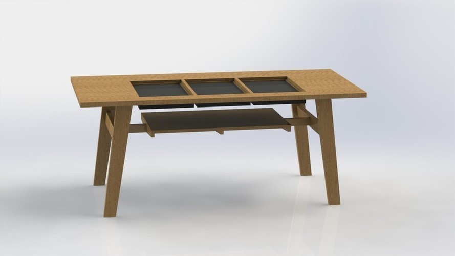 Table with cooking 3D Print 136644 Table with cooking 3D Print 136644