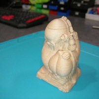Small Statue old chinese traditional art fatman 3D Printing 136690