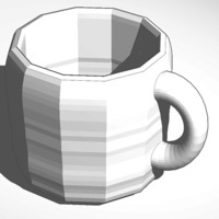 Small mug made with smoothie-3d-modeling and tinkercad 3D Printing 13674