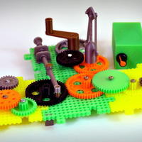 Small Crazy Cogs - Gear Play Set 3D Printing 136845