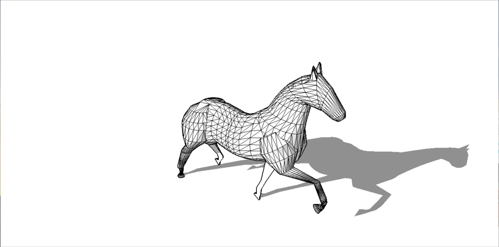 Faceted Horse 3D Print 136980