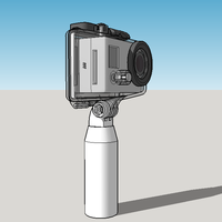 Small GoPro Handle for small printers 3D Printing 137000