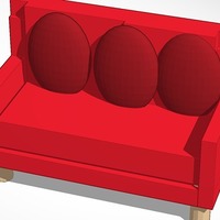 Small couch 3D Printing 13705