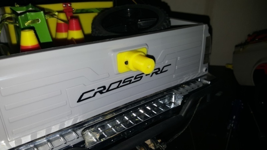 Cross-RC PG4 / PG4L Spare Wheel Holder Rear flap mount 3D Print 137115 Cross-RC PG4 / PG4L Spare Wheel Holder Rear flap mount 3D Print 137115