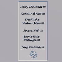Small Multilingual Christmas Placca 3D Printing 137213