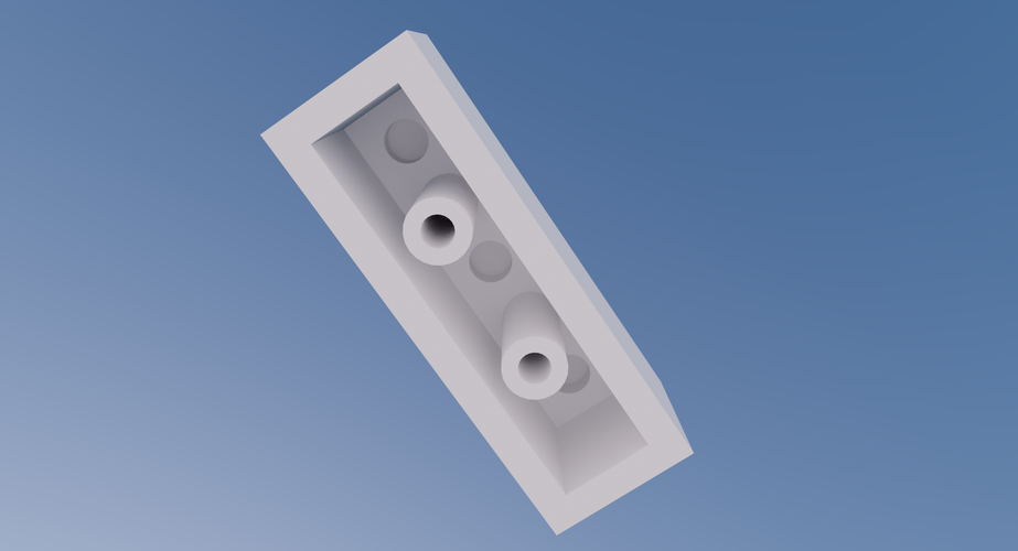 LEGO Brick-1X3-L 3D Print 137455 LEGO Brick-1X3-L 3D Print 137455