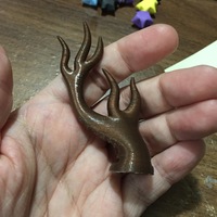 Small Dryad Costume Horns Small 3D Printing 137478