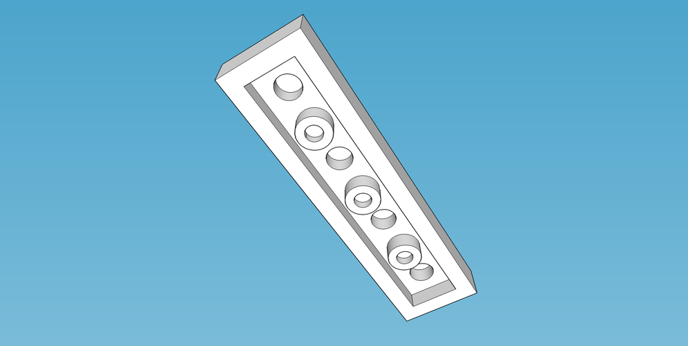 LEGO Brick-1X4-S 3D Print 137504 LEGO Brick-1X4-S 3D Print 137504