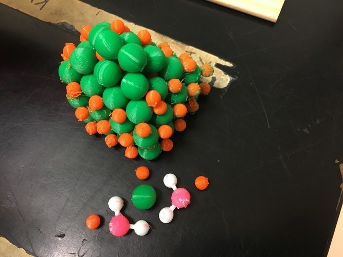Solubility of an Ionic Compound (NaCl) Model 3D Print 137687