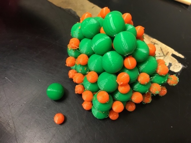 Solubility of an Ionic Compound (NaCl) Model 3D Print 137688
