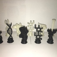 Small Biochemistry Chess Set 3D Printing 137729